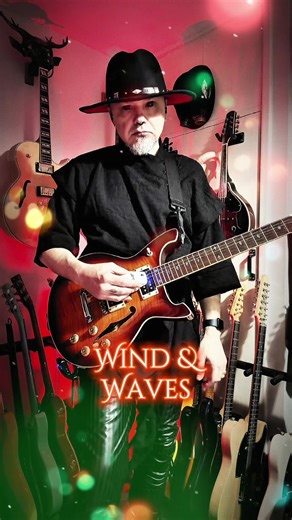 Playing the guitar named ‘Sun’ using the Joyo Infinite Sustainer. The dirt is from a combination of the TC Electronic Magus and the small pink Fuzz pedal. Lots of ambience, as always, from the Mooer end of the board. My core setup: @TwoNotesTV ReVolt and C.A.B. M. Palmer Pedalboards and Power Supply. @SONICAKE QAI-150 Mixer and cables. @Donner Music Circle Looper. TC Electronic Sentry Noise Gate. @IK Multimedia streaming interface Mooer Prime M2 and Ocean Machine. Joyo JW-03 wireless system for 