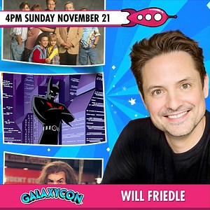 Fe-e-eny! Meet Will Friedle online www.galaxycon.info/friedlefb on November 21st at 4pm ET with GalaxyCon Live! Video Chat One-to-One, Get Personalized Autographs, & See A FREE Live Stream Q&A ⭐ Will Friedle is known for his roles as Eric Matthews on Boy Meets World, Terry McGinnis on Batman Beyond, Ron Stoppable on Kim Possible, and so much more! Event Schedule: ▪️ 4PM ET FREE Live Stream Q&A ▪️ 5PM ET Video Chats Begin ▪️ Personalized Autograph Orders Due by November 21st @ 11:59pm ET ▪️ Send-