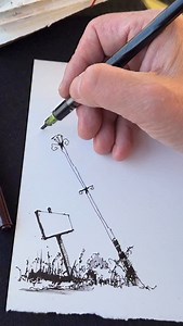 12K reactions · 139 comments | Ink drawing with a parallel pen. | art_lachmair | Facebook