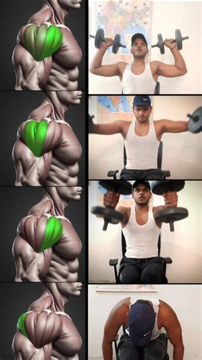 3D Shoulder Workout with Dumbbell only