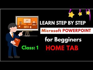 Home Tab | PowerPoint Class 1 | PowerPoint Tutorials for Beginners