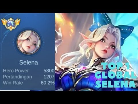 GAMEPLAY TOP GLOBAL SELENA | SELENA BEST BUILD & EMBLEM - MOBILE LEGENDS