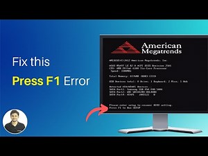 How To Replace CMOS Battery to Fix 'Press F1 to Run Setup' Error?