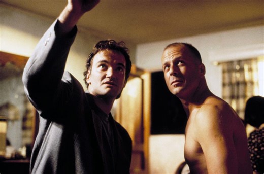 Watch BTS footage of Quentin Tarantino and Bruce Willis