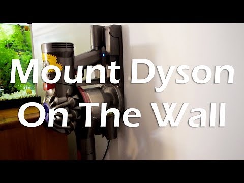 How To Mount Dyson Stick/Handheld Vacuum On The Wall (Drywall) Using Driller Toggle Anchor.