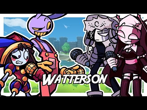 FNF Watterson but it's Pomni & Jax vs Sarv & Ruv [TADF vs MFM]