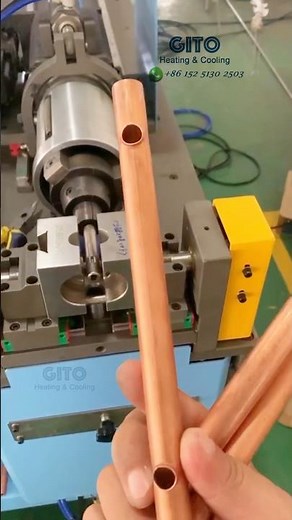 Copper Header Pipe Collaring Operation Process