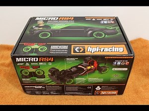 HPI-Racing MICRO RS4 RC turing & drift car (unboxing)