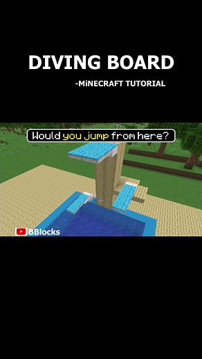 Minecraft Diving Board Tutorial: Build Your Own with BBlocks!