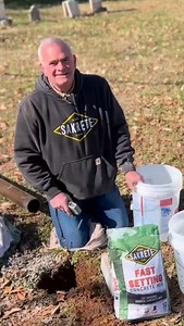 14 reactions | #Sakrete Pro Tip: Use warm water to ensure your posts set in cold weather.  According to the American Concrete Institute, 50 degrees is the minimum temperature for pouring concrete. Mix your concrete with warm water from the tap to help it set correctly. 離 Chemical accelerators can damage metal fences. Warm water is a safer option for a variety of fence materials. When it's concrete time, it's #SakreteTime. | Sakrete | Facebook