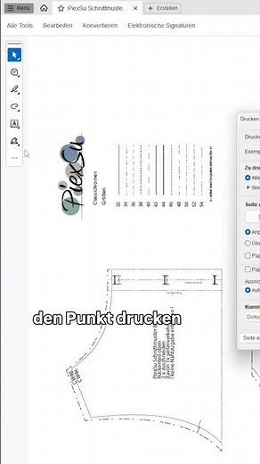 PDF sewing pattern A0 with layered printing #sewing #sewing pattern #sewing instructions