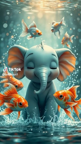 “The Little Blue Elephant’s Adventures 🐘💙 | Helping a Fish & Playing in the Sea!”Discover two heartwarming and joyful stories in one video! Join The Little Blue Elephant — a sweet, gentle elephant with long eyelashes — as he goes on two magical adventures by the sea: 🐠 Story 1: He rescues a tiny, colorful fish trapped on the beach and returns her safely to the ocean, earning the love and thanks of her whole family. 🌊 Story 2: He dives into fun, playing splashy water games with his new fish f