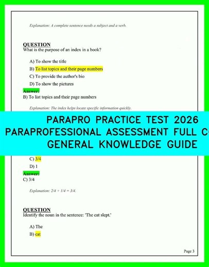 Master the ParaPro Assessment 2026: Full General Knowledge Prep & Key Practice Test Questions