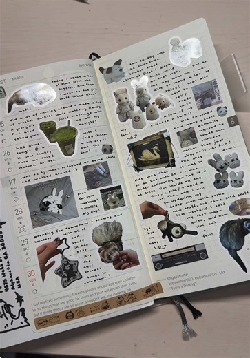 Journal with me! This is how my spread for this week came out and I’m very happy with it :) I had a pretty basic week overall minus the trinket trading event I vended at on the weekend, but overall I’m very happy with how this spread came out! #journaling #hobonichi #hobonichi2027 #artist #stickerprinter