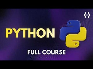Python Full Course 2025 | Beginner to Advanced Tutorial in English (Free, Complete & Practical)