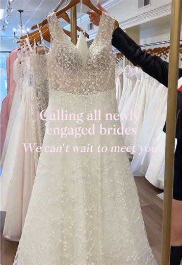 Newly engaged and dreaming of your dress? 🤍 Your moment starts the second you walk through our doors. Stunning gowns for every aesthetic, happy tears when you find the one, and memories you’ll cherish for the rest of your life. Let’s make it official. ✨👰‍♀️ #justengaged #engaged #bridetobe