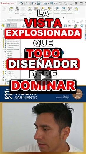 #solidworks #vistaexplosionada #explodedview #ensambles #diseño3d #ingenieriamecanica #solidworkstips #solidworkers2026 #robinsarmiento | Robin Sarmiento (CSWE)
