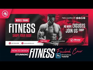 How To Design Fitness/Gym Facebook Cover (Photoshop Tutorial)