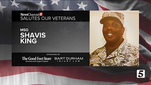 33K views · 197 reactions | Today's salute goes to Master Sgt Shavis King. He's served our country for 24 years and is getting ready to retire from military service! Right now, he's on active duty at MacDill Air Force Base near Tampa, Florida. If you’d like to submit a veteran, send us an email with a picture and information about where they're from, their rank, and branch of service to veterans@newschannel5.com. | NewsChannel 5 Nashville | Facebook