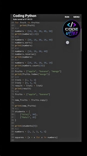 python for beginner data type-list #coding #datatype #list