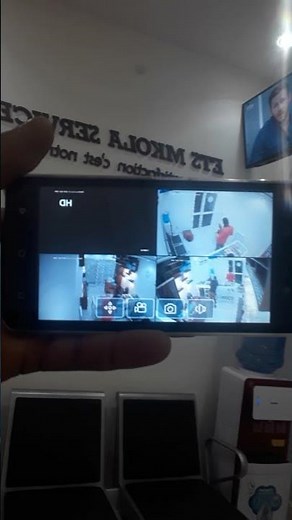 montage des caméras avec téléphone portable