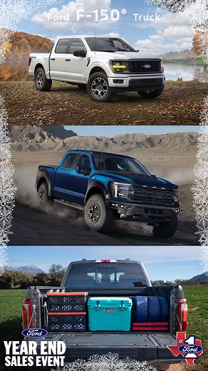 ‘Tis the season to get a great deal on a new F-150® during the Ford Year End Sales Event! | Greater Texas Ford Dealers | Facebook