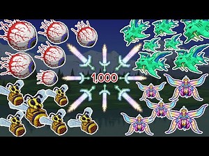 1,000 Terraprismas vs 50 Bosses At Once (Master Mode) | Terraria 1.4.2.3