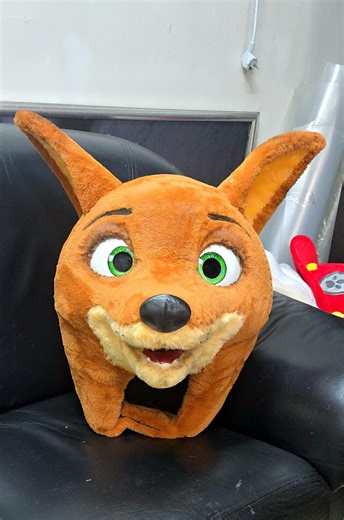 Fox Mascot Head for Animator – Handmade Costume Head - Etsy