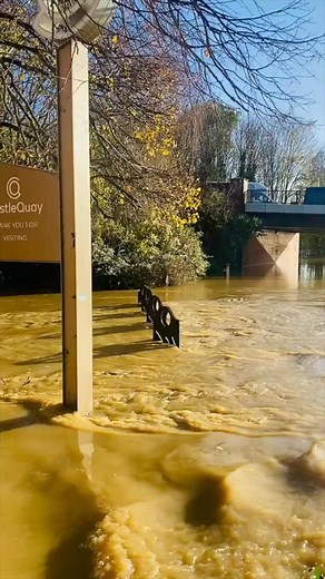 Flooding seen at #Banbury's The Mill Arts Centre today. Read more about flooding across Oxfordshire ➡️ https://bbc.in/4ePvuT1 | BBC Oxfordshire
