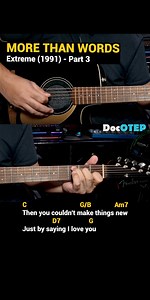 31K views · 545 reactions | More Than Words - Extreme (1991) Easy Guitar Chords Tutorial with Lyrics Part 3 SHORTS REELS | Doc OTEP Studio | Facebook
