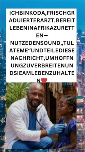 Junger Arzt startet seine Mission in Afrika – Hoffnung, die Leben rettet ❤️