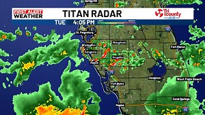Radar update on storms moving through the area. You can expect to see some heavy rain along with the possibility of some small pea size hail as these storms are moving to the NNW at 10-15 mph | ABC7 Sarasota - WWSB