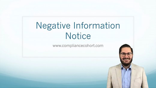 Negative Information Notice — Compliance Cohort