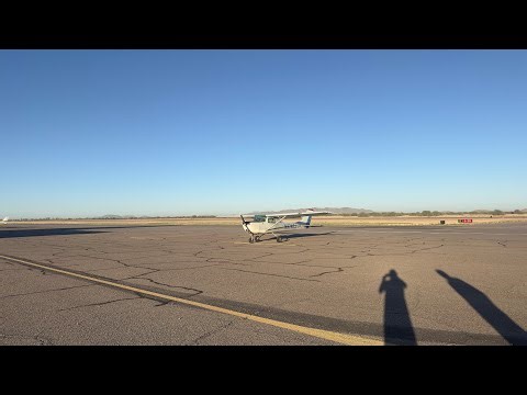 Landing Cessna 150 Eloy AZ - 4K 360/VR Video