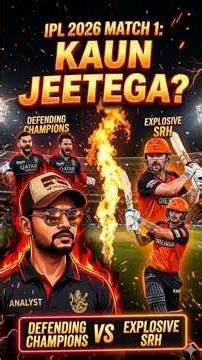 RCB VS SRH IPL 2026 MATCH 1 PREDICTION 🏆 | SESSION ANALYSIS & MATCH WINNER #shorts#ipl2026#ipl