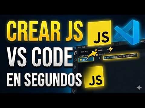 Como crear un archivo JavaScript en Visual Studio Code (EN SEGUNDOS)