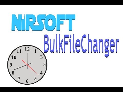 Modify their created time BULK FILE CHANGER