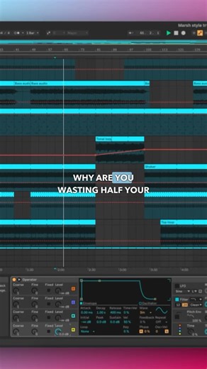 Daily Ableton Live Tips and Tricks on Instagram: "Why Are You Wasting Half Your Synth? Most producers use Operator like a basic subtractive synth, stacking saw waves and ignoring the real magic: FM modulation. When you explore the 11 algorithms, draw waveforms, and shape envelopes with intent, you unlock tones you never thought Operator could make. Metallic shimmers, vocal pulses, thick evolving textures, all from *within* the oscillators. 🔥 Comment “Ableton” and I’ll DM you free tools to level