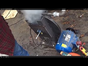 Large Tesla Turbine, live steam test.