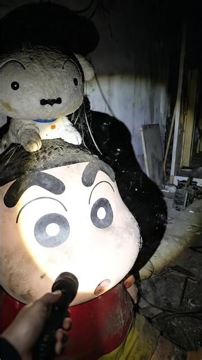 Cursed Shin-chan Doll Found in Real Life 😱 #horrorhouse #scary #horror