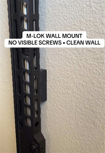 M-LOK Wall Mount: Clean, Screwless Design for Airsoft Gear