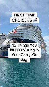 12 Things You Need to Bring in Your Cruise Carry-On Bag!