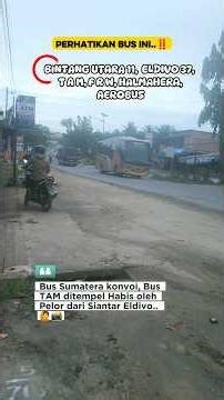 Detik2 Bus Eldivo tempel habis bus TAM, Menyala ⁉️#busindonesia #viral #banjir&longsor