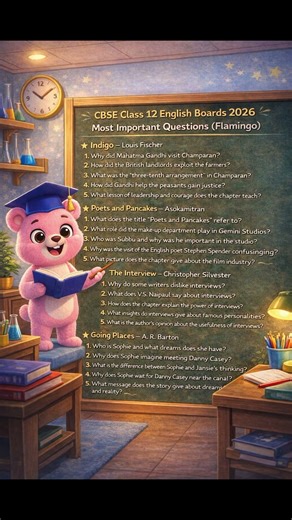 Class 12 English Exam in 2 Days! 📚Agar yeh questions padh liye toh Literature mein 90+ pakka