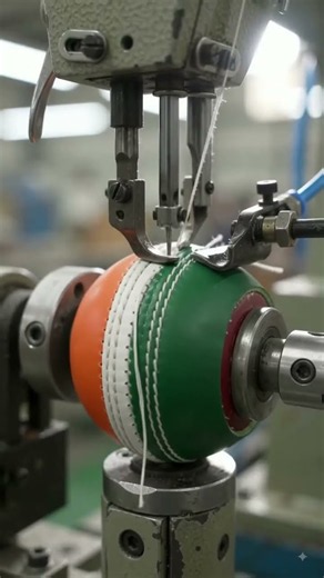 How Indian Tricolor cricket ball Are Made in a Factory #viralvideo #shortvideo #trendingshorts