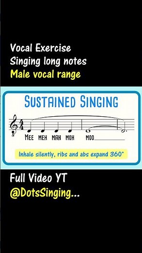 Sustained Vocal Exercise for Men - Mee Meh Mah Moh Moo