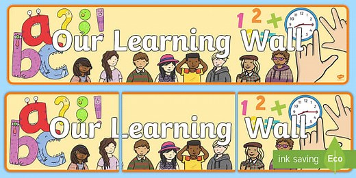 Our Learning Wall Display Banner