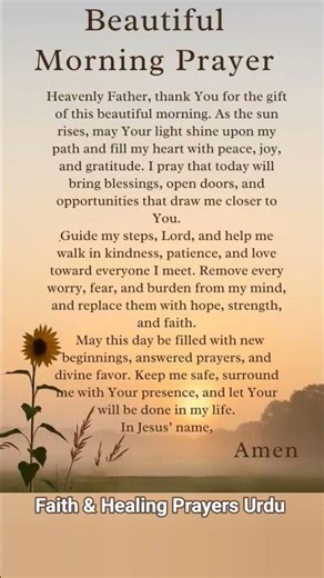 Beautiful Morning Prayer Blessings | Start Your Day With God’s Peace and Strength.