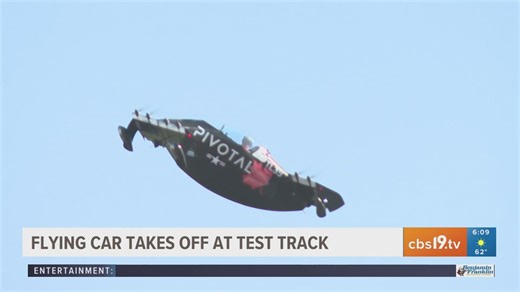 Flying car takes off at test track