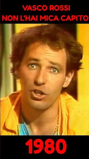 ❌️ VASCO ROSSI: YOU DIDN'T GET IT AT ALL - 1980